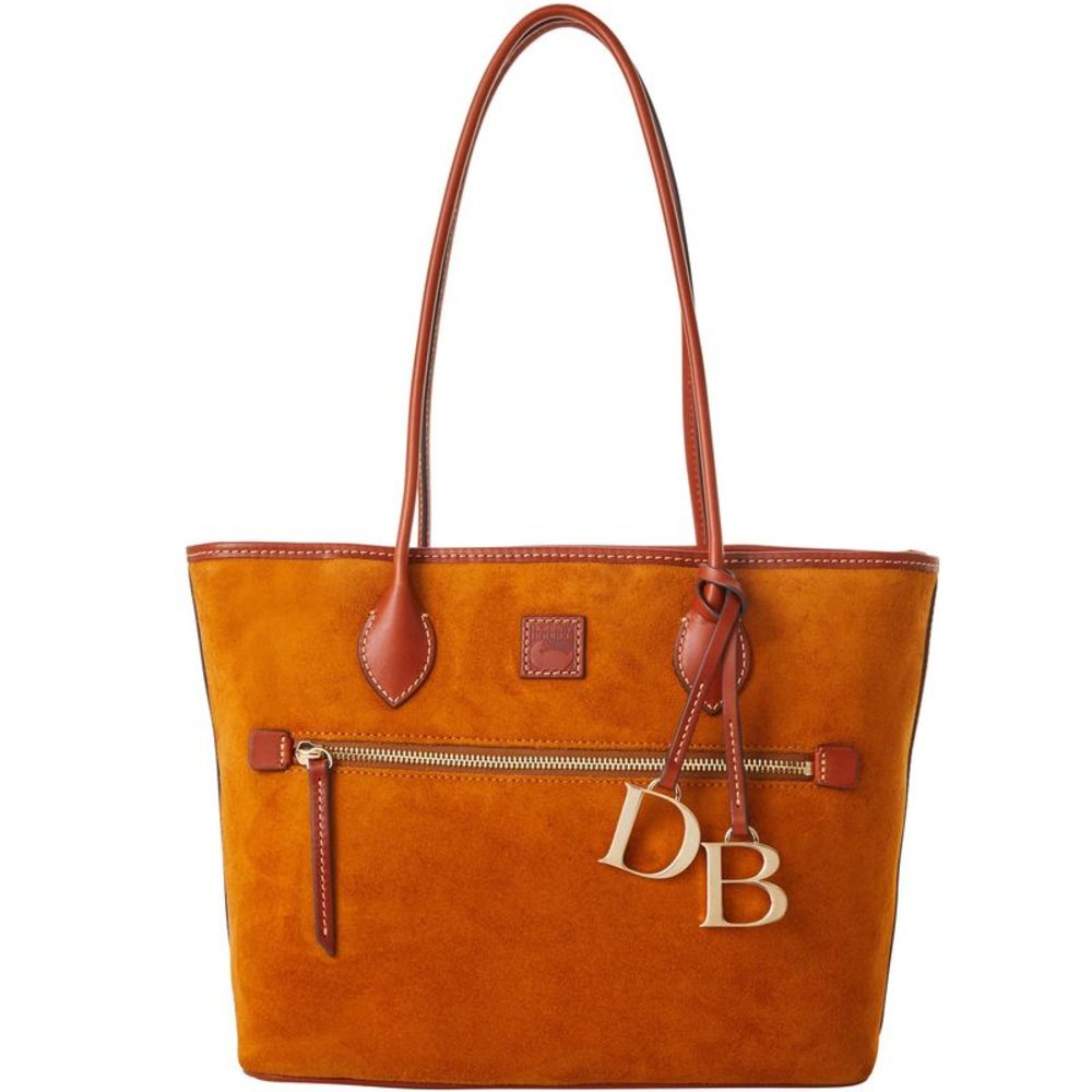 Dooney & Bourke Suede Tote - Honey